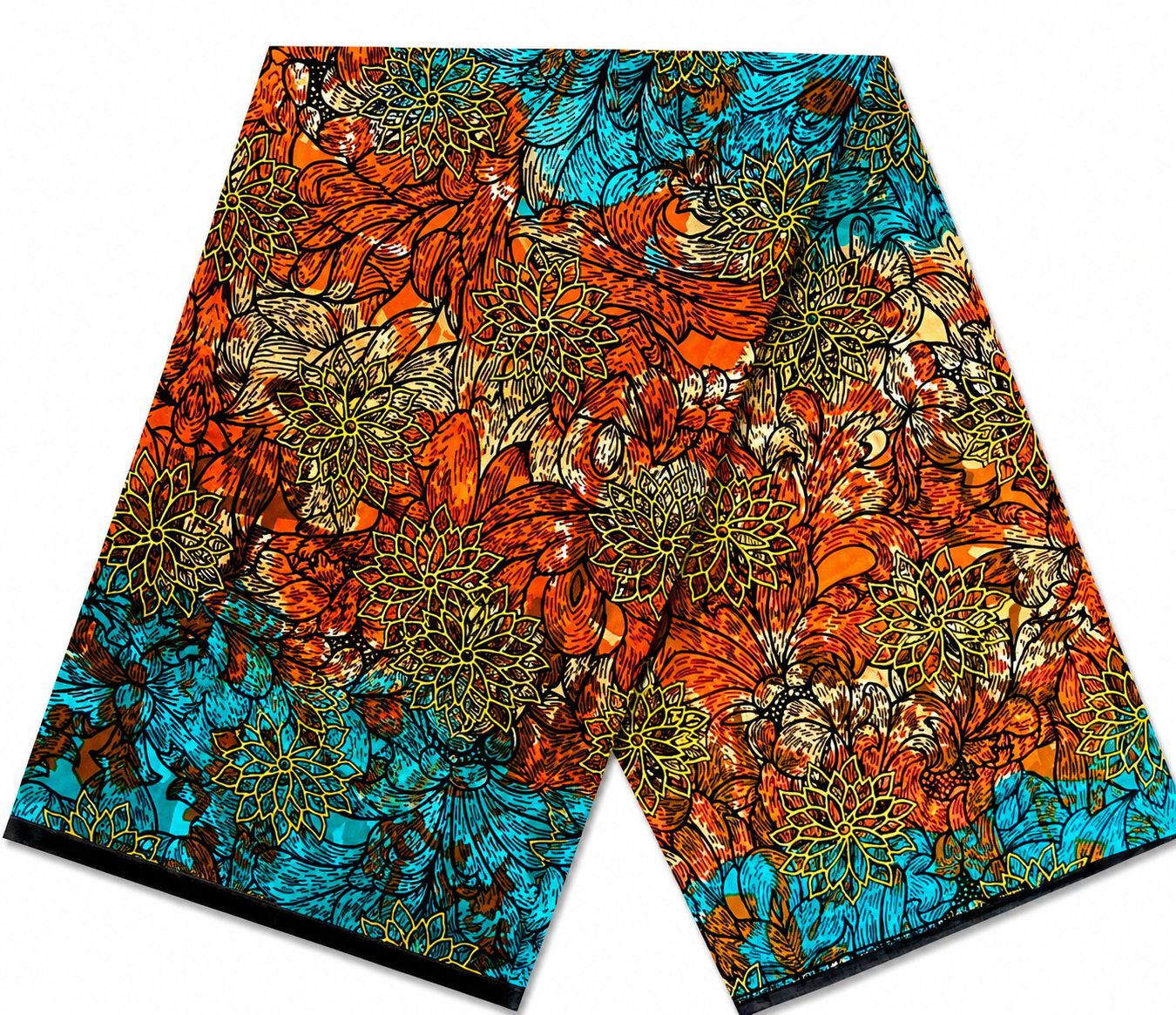 African Fabric by the yard, Ankara Fabric, Wax Print Material, 100% Cotton, African Clothing, Fabric for Sewing