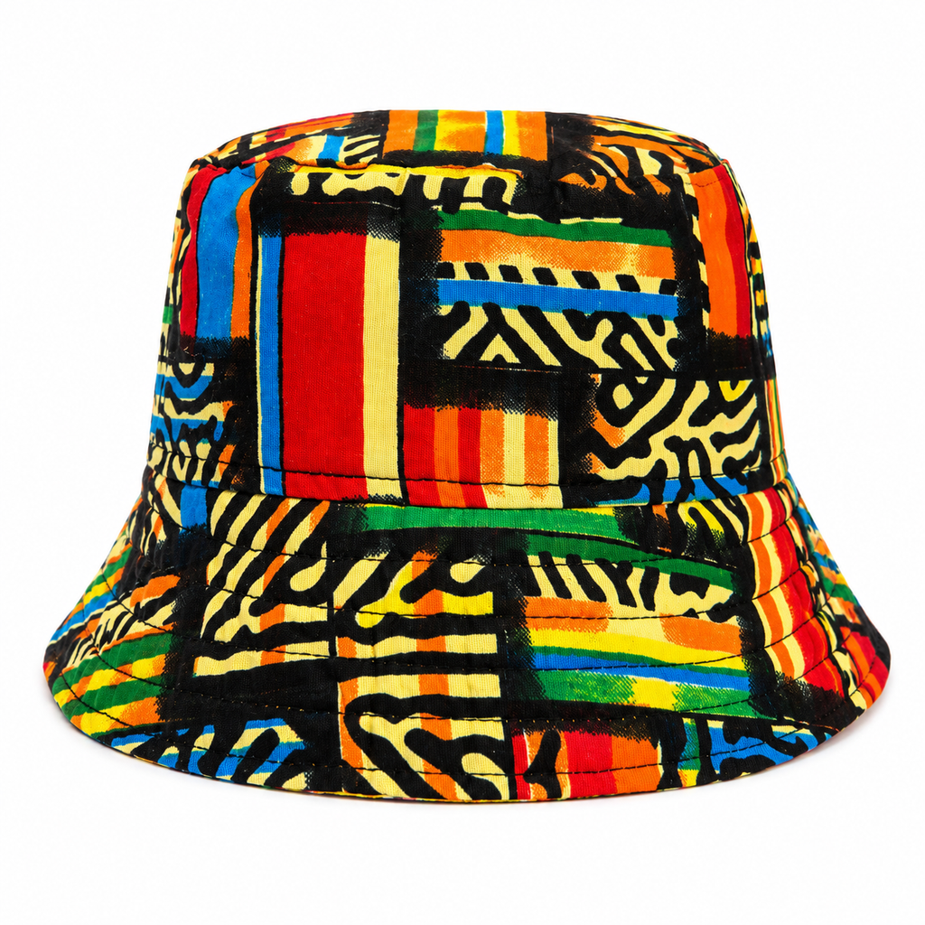 Reversible Ankara Bucket Hat 100% cotton Fabric