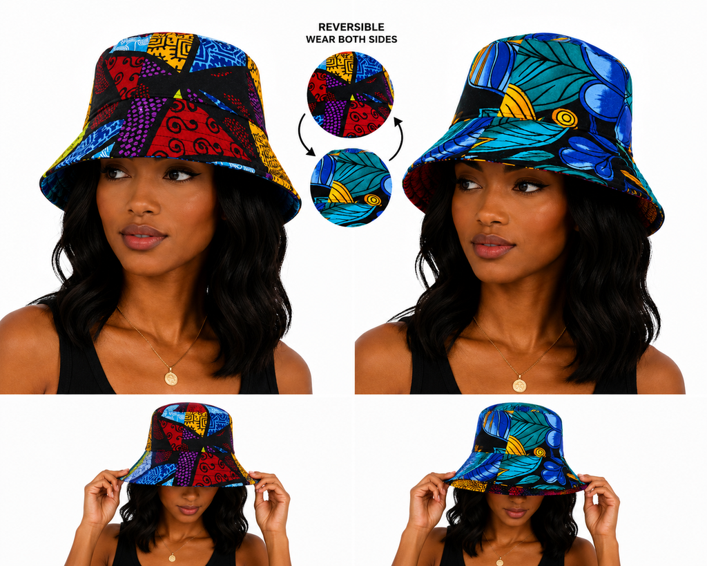 Reversible Ankara Bucket Hat