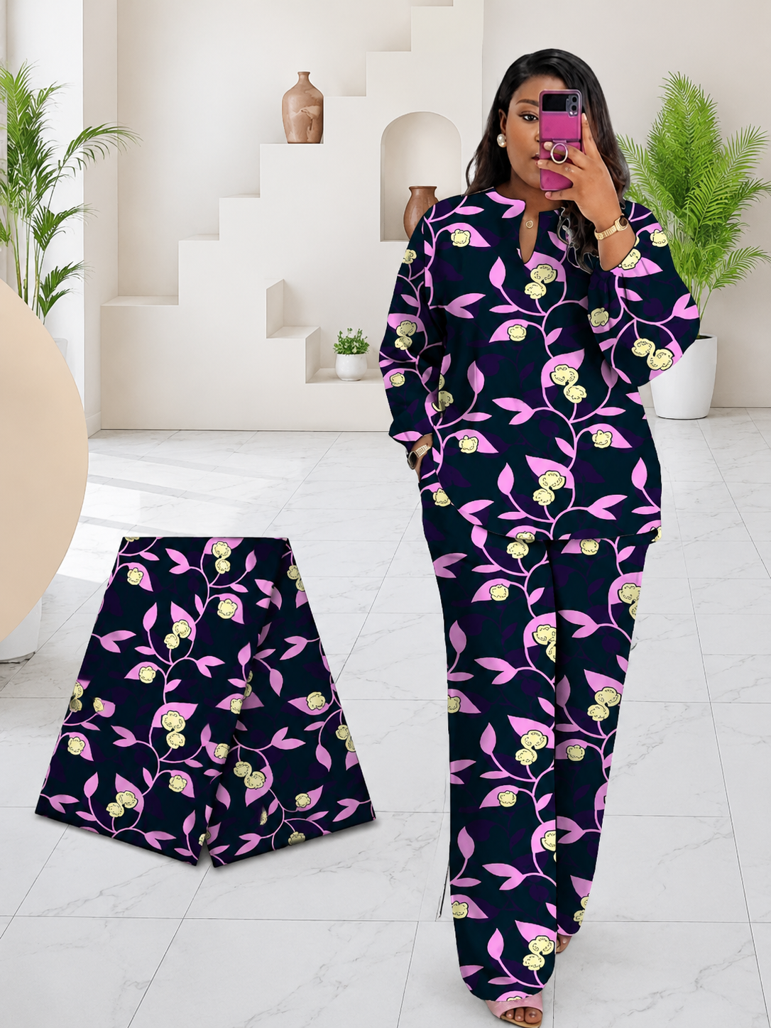 African Fabric by the yard, Ankara Fabric, Wax Print Material, 100% Cotton, African Clothing, Fabric for Sewing