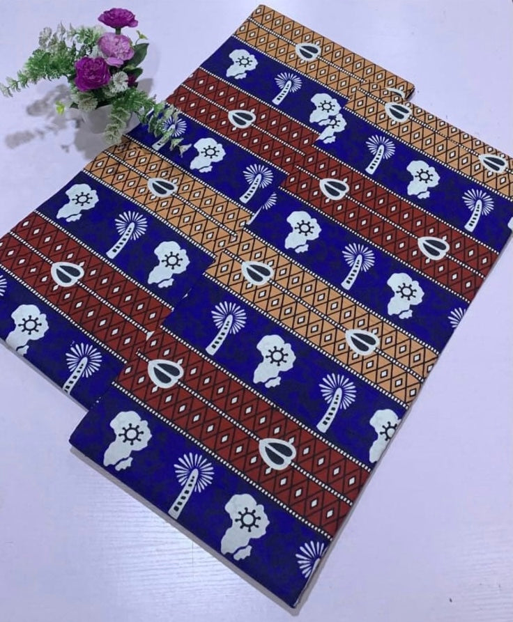 Africa Ankara Wax Fabric 100% Cotton Wax print material