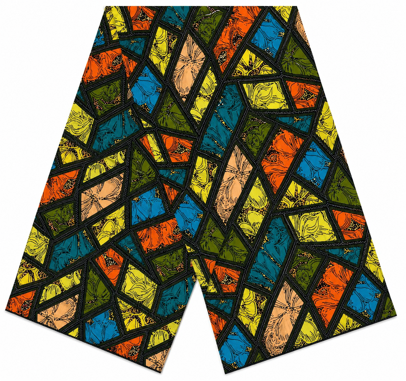 Africa Ankara Fabric 100% Cotton Wax Print