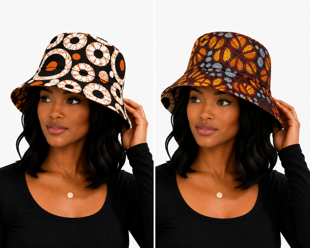 Reversible Ankara Bucket Hat