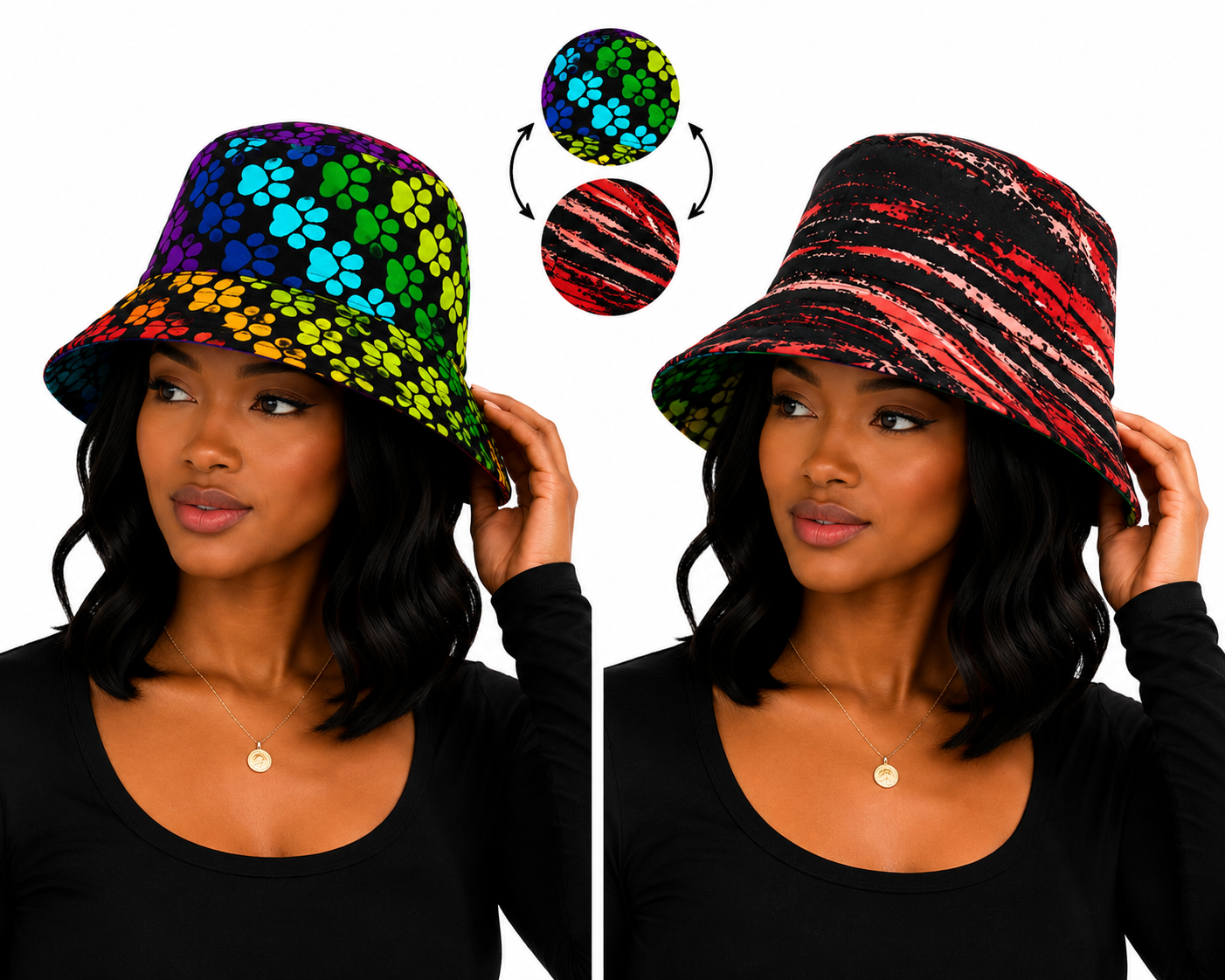 Reversible Ankara Bucket Hat