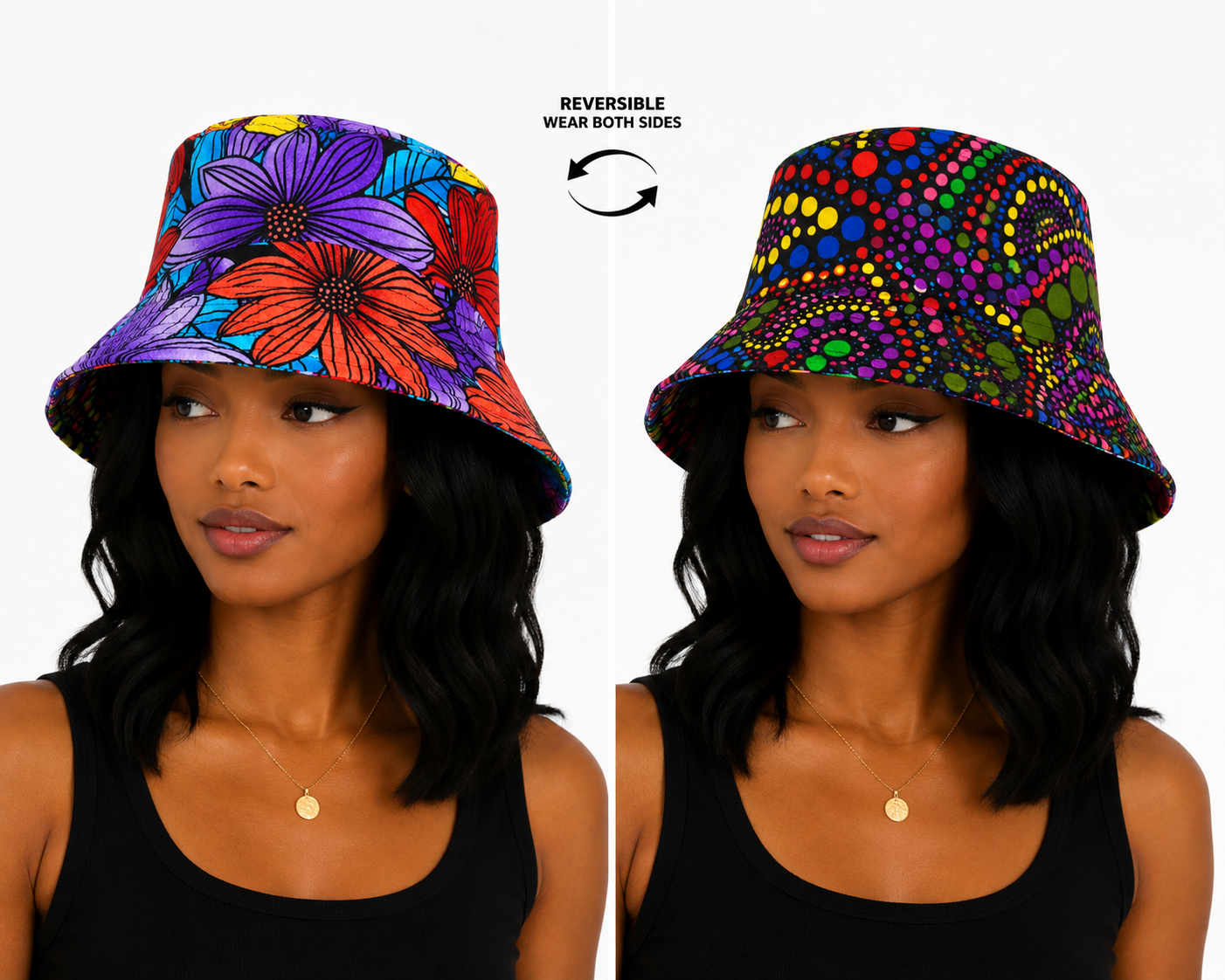 Reversible Ankara Bucket Hat