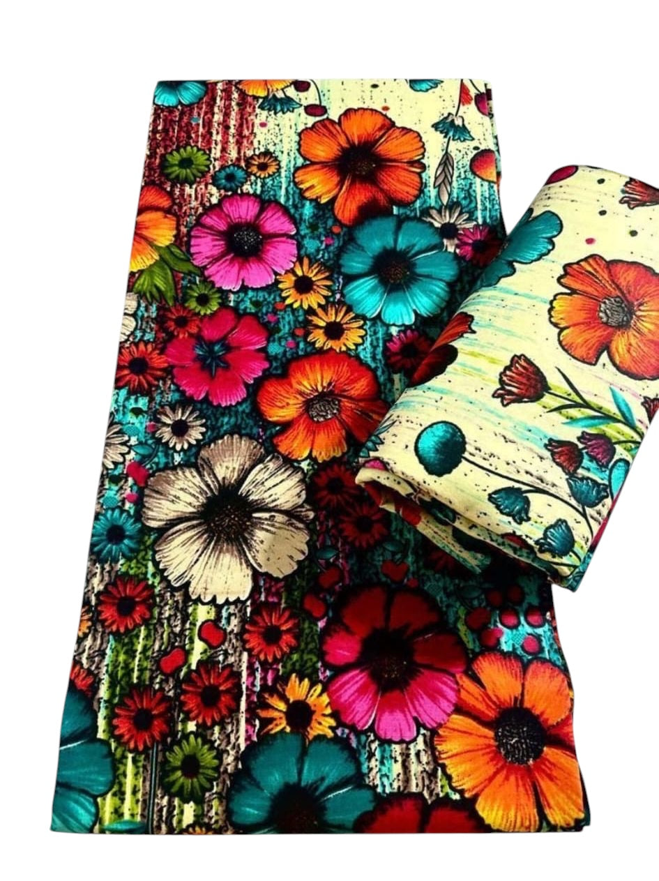 Africa Ankara Fabric 100% Cotton Wax Print